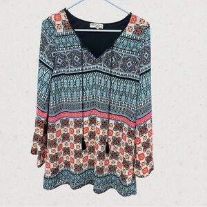Cato Multicolor Bohemian Blouse